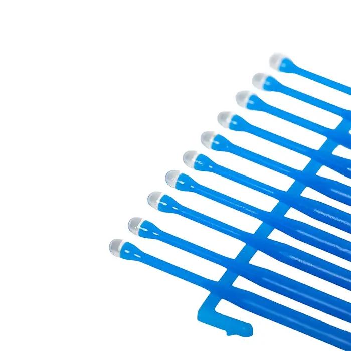 Nouveau 10 pièces/boîte applicateur dentaire bâtons pointe adhésive pour couronne dentaire placage de porcelaine matériaux dentaires jetables brosse applicateur