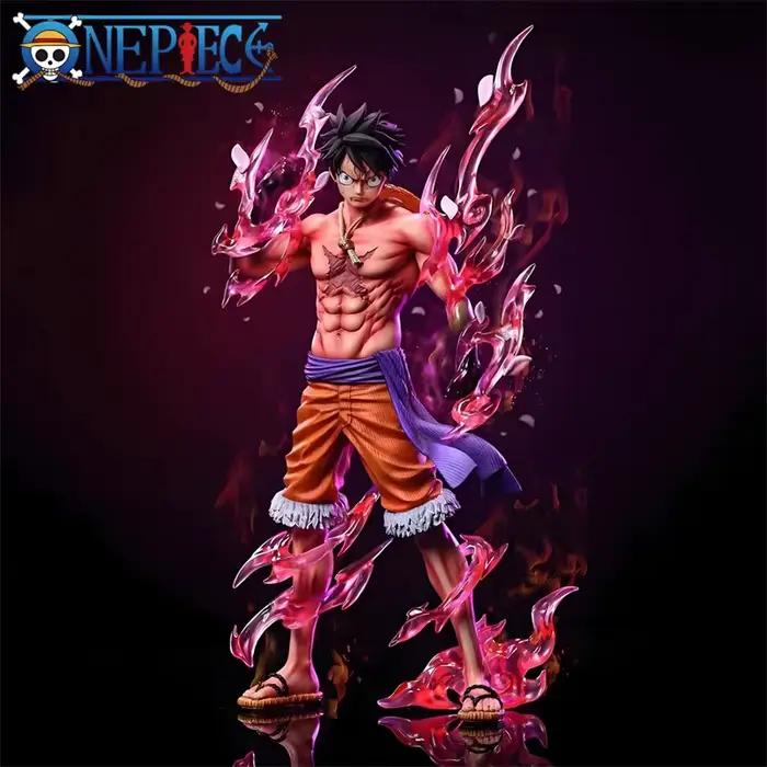 Une pièce Luffy Anime Figure jouets singe D Luffy cerise fluide PVC Action Figurine Collection modèle poupées cadeaux d'anniversaire enfants