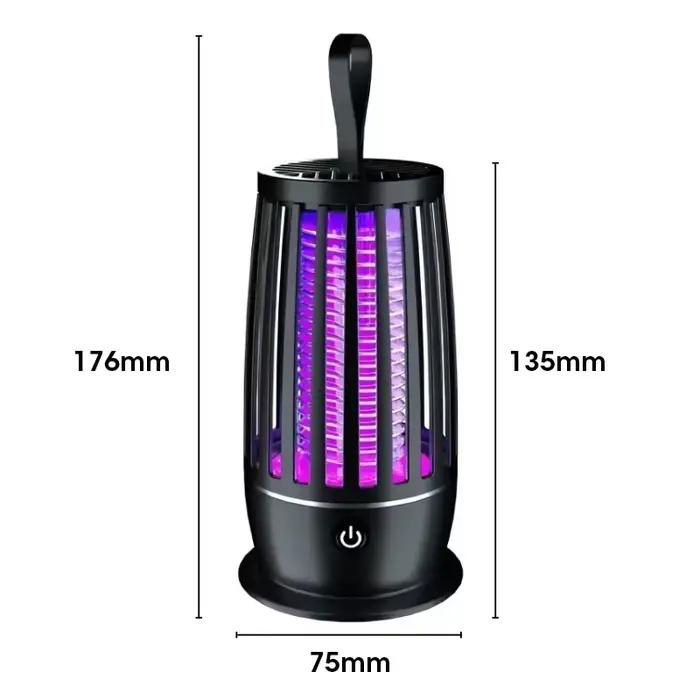 Lampe anti-moustiques Rechargeable par USB, répulsif électronique Portable silencieux pour intérieur/extérieur, piège à insectes pour chambre à coucher/Patio