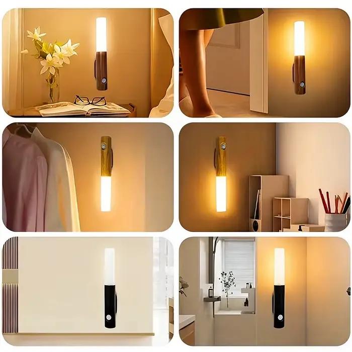 Lampe murale en bois d'intérieur