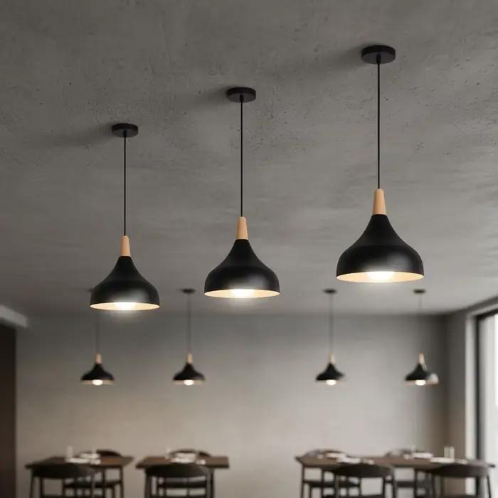 Lamps suspendues modernes nordiques en fer noir vintage luminaires suspendus e27 pour salon table à manger chevet occasions spéciales décoration intérieure