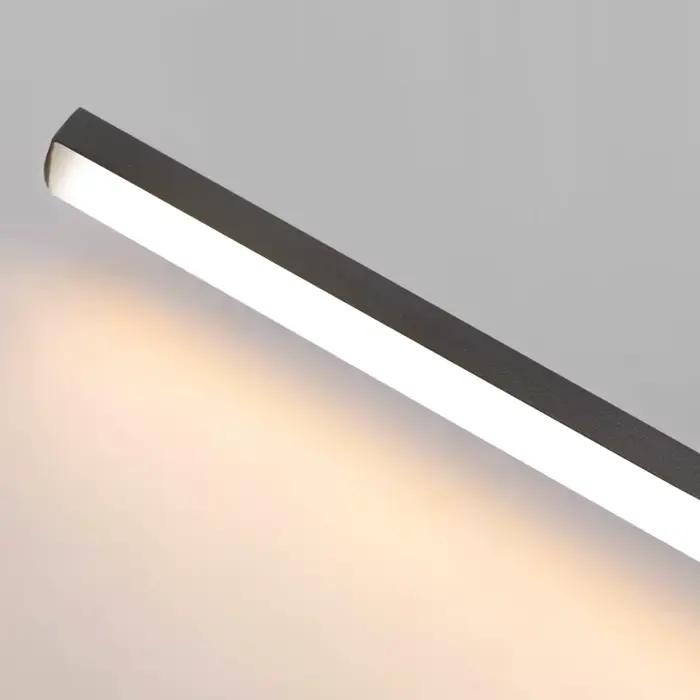 Lampe murale moderne en aluminium pour éclairage quotidien, salon, chambre à coucher, cuisine, bureau et salle de bains, avec option d'intensité variable et interrupteur à bouton