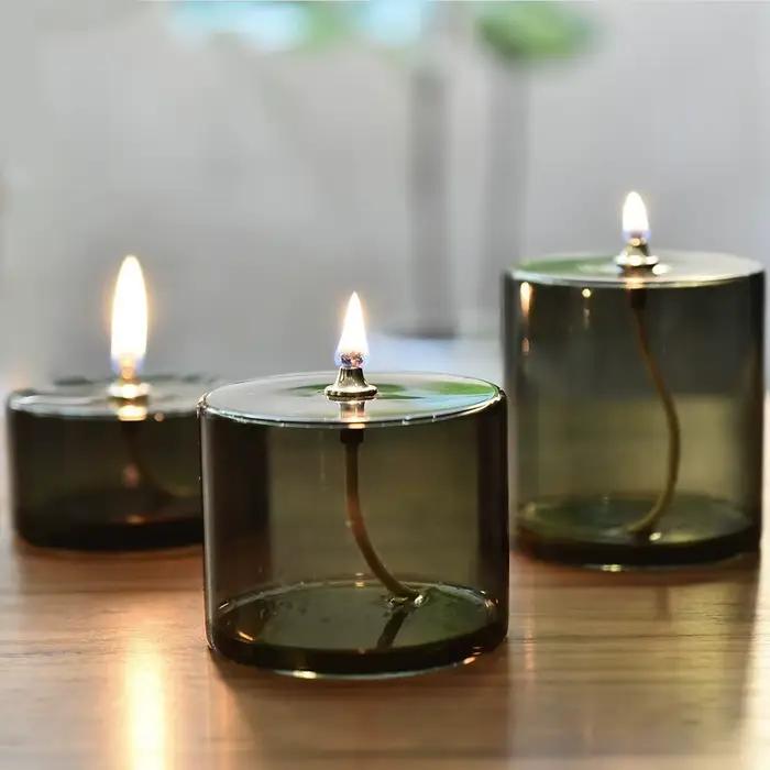 Lampe à huile en verre créative européenne