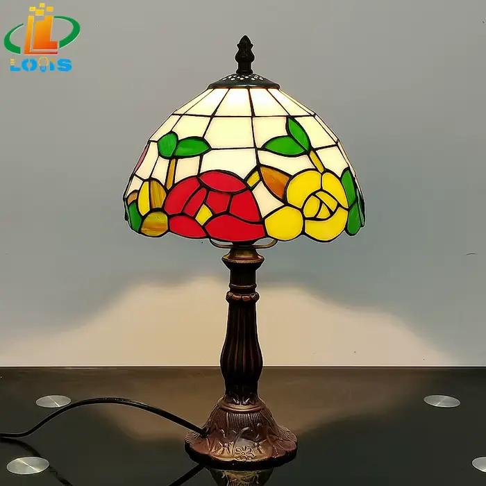 Lampe de bureau rétro pastorale de tournesols nordiques