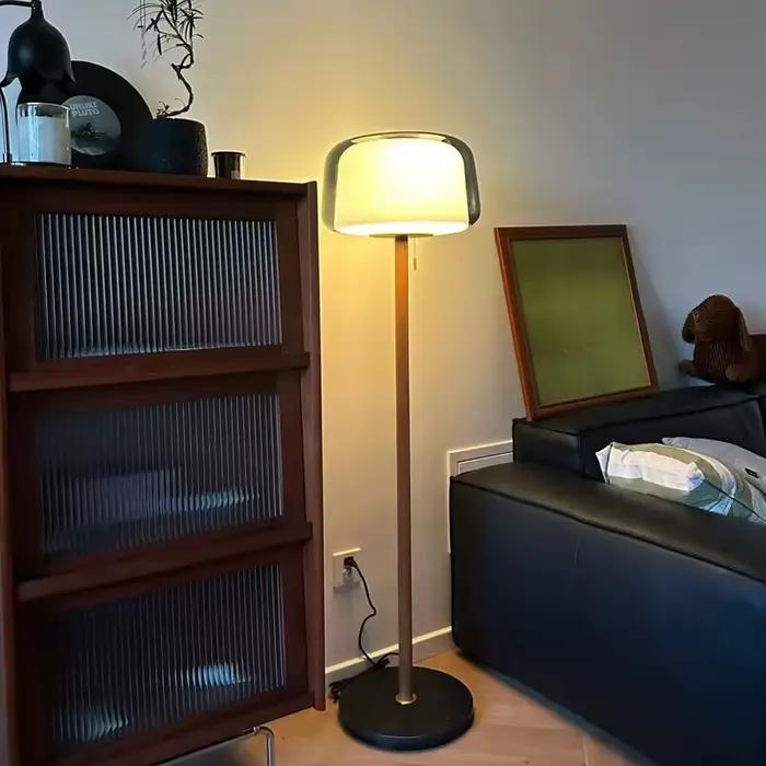 Lampe de sol en verre moderne et créative