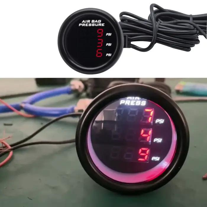 Kit de Suspension pneumatique, système de contrôle de gestion électronique avec réservoir d'air de 1.6 gallons, pompe de compresseur à 3 manomètres