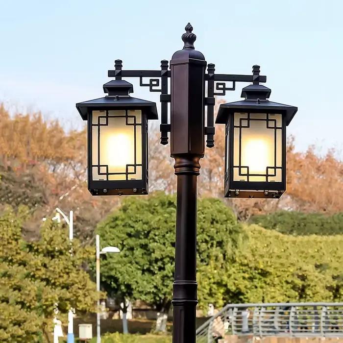 Lampe de jardin extérieure, parc communautaire, paysage, projet de rue, éclairage, lampadaire ≈230CM