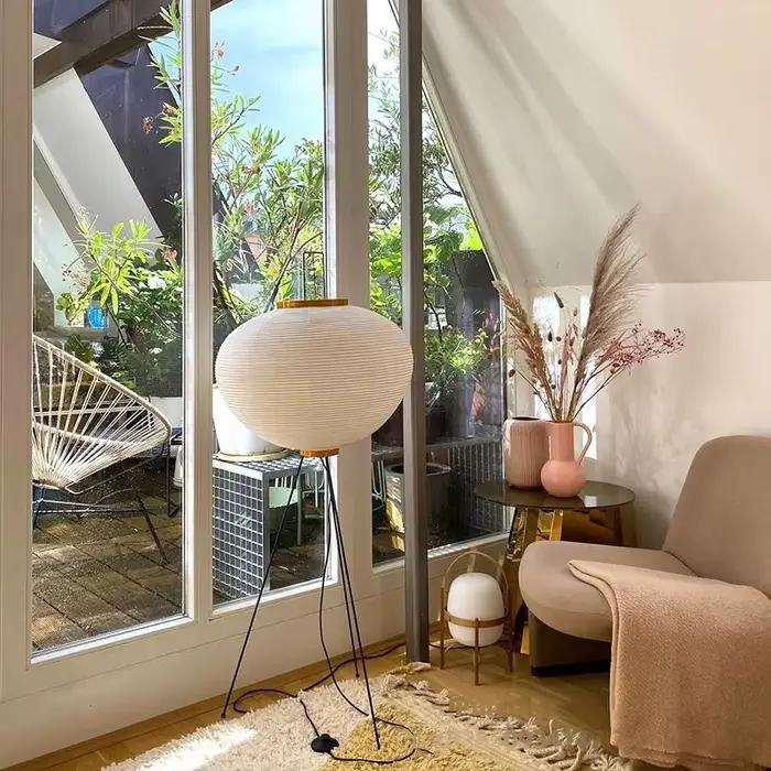 Lampadaire en papier japonais simplifié Xuan