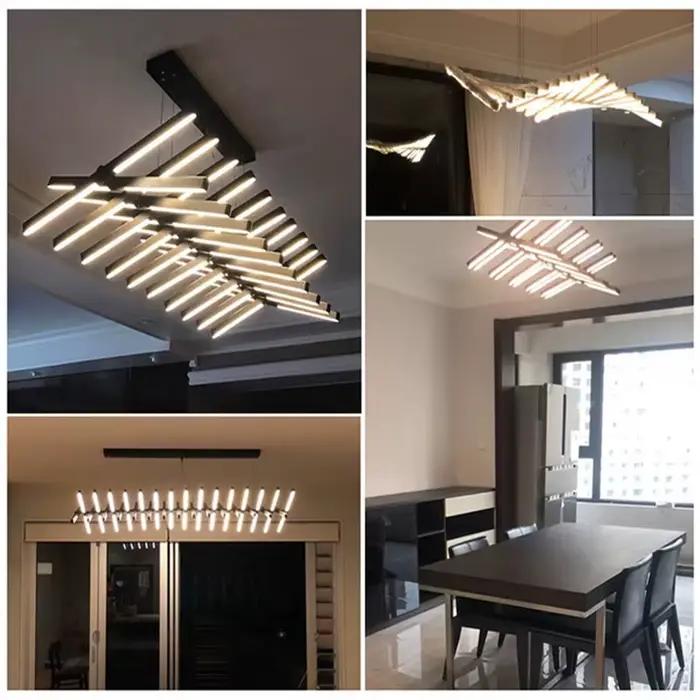 Plafonnier led en forme d'os de poisson