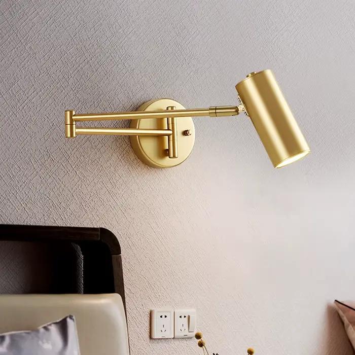 Lampe murale LED nordique lampes modernes en fer pour salon chambre étude décor maison réglable chevet lecture luminaires muraux