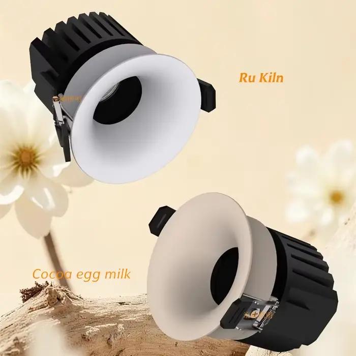 Lampe anti-éblouissement intégrée - Forme d'arc réglable 30 ° Plafonnier pour salon