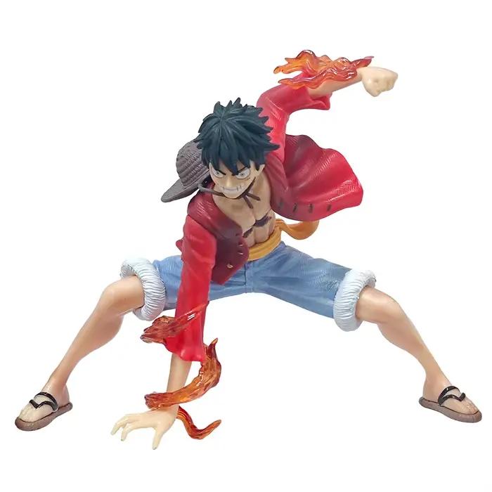 Figurines One Piece Monkey D. Luffy, Luffy le Dieu du Soleil en position accroupie, figurines de combat, modèle en PVC, jouet de collection, ornement, cadeau d'anniversaire