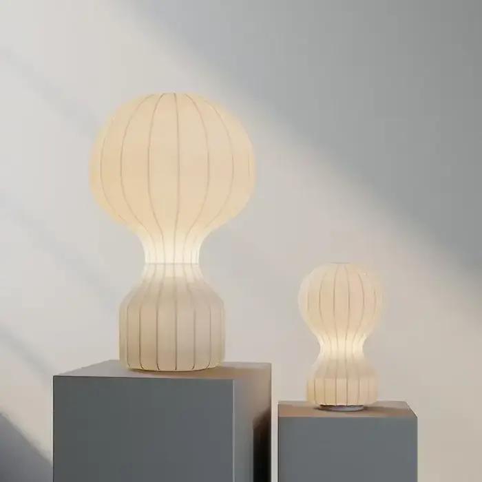 Lampe à la japonaise Wine-Sabi en papier, design italien pour chambre à coucher, salon et coin lecture, ambiance relaxante et personnalisable