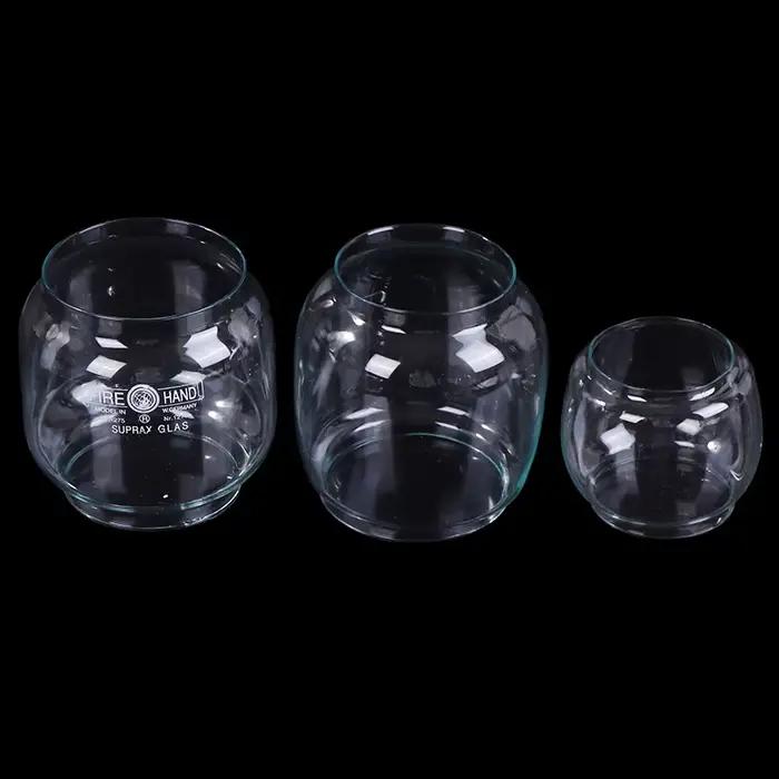 Abat-jour en verre style rétro pour lampe de chevet et extérieur, élégant accessoire d'éclairage circulaire à offrir pour la maison ou les événements spéciaux