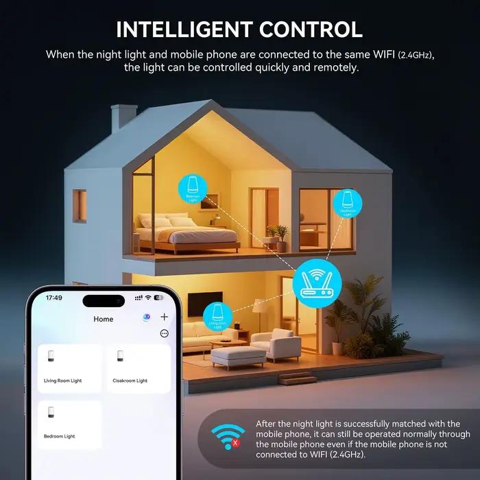 Lampe de table WIFI Tuya Smart APP veilleuse rectangulaire LED RVB éclairage ambiance sommeil lecture étude travail occassions spéciales