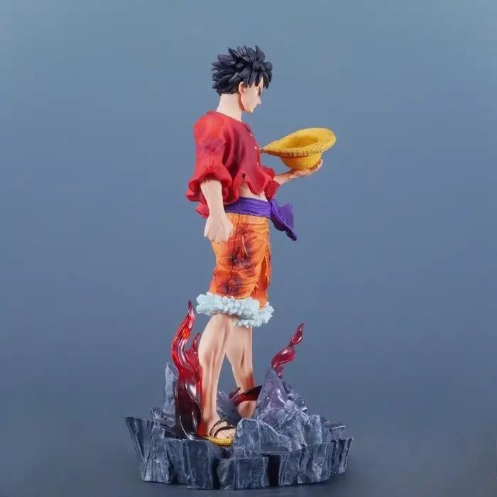 24 cm/9,45 pouces Anime une pièce Figure singe D Luffy figurines d'action Pvc Statue bureau ornement Collection modèle jouets cadeaux