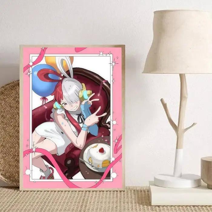 Affiches Anime One Piece Uta, impression HD, décoration murale Vintage, pour la maison, la salle d'étude, 1 pièce