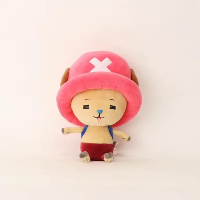 Peluche Kawaii Anime One Piece Série 30cm Personnage de Dessin Animé Mignon Tony Tony Chopper Rembourrage Coton PP Jouet en Peluche Cadeau pour Fans