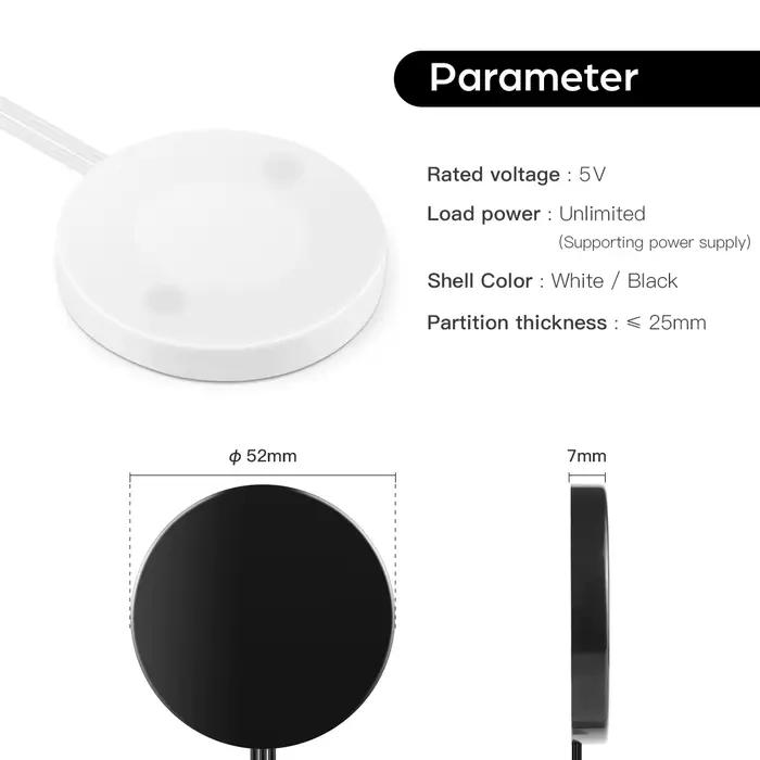 DC 5V USB LED variateur capteur tactile interrupteur pénétrable 25mm bois verre acrylique