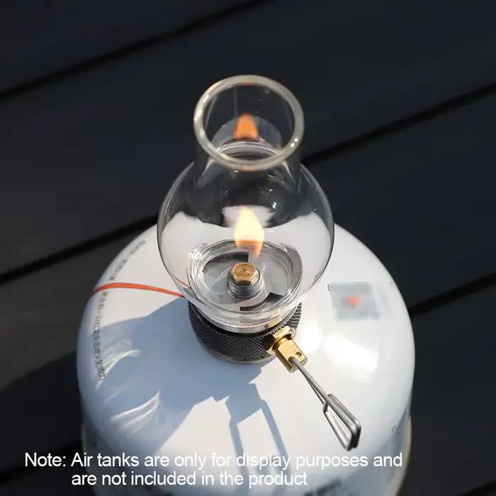 Lampe à gaz butane portable pour le camping, la pêche et le pique-nique, bougie extérieure compacte avec éclairage nocturne ​