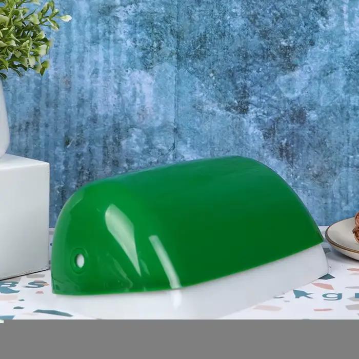 Couvercle de lampe bankers en verre