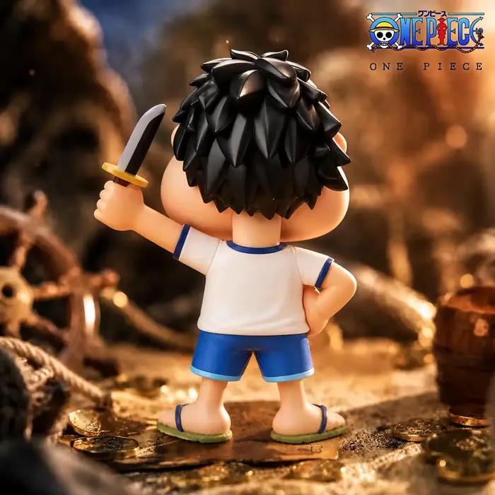 Figurine officielle One Piece Luffy en PVC, 15cm/5,91 pouces, modèle de collection, ornement de bureau, décoration de voiture, jouets, cadeaux, 1 pièce