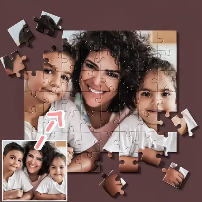 Puzzle photo personnalisé - Image personnalisée à réaliser en puzzle 500/1000/1200/2000 pièces, puzzle en papier DIY, cadeau pour adultes et enfants, décoration unique pour la maison