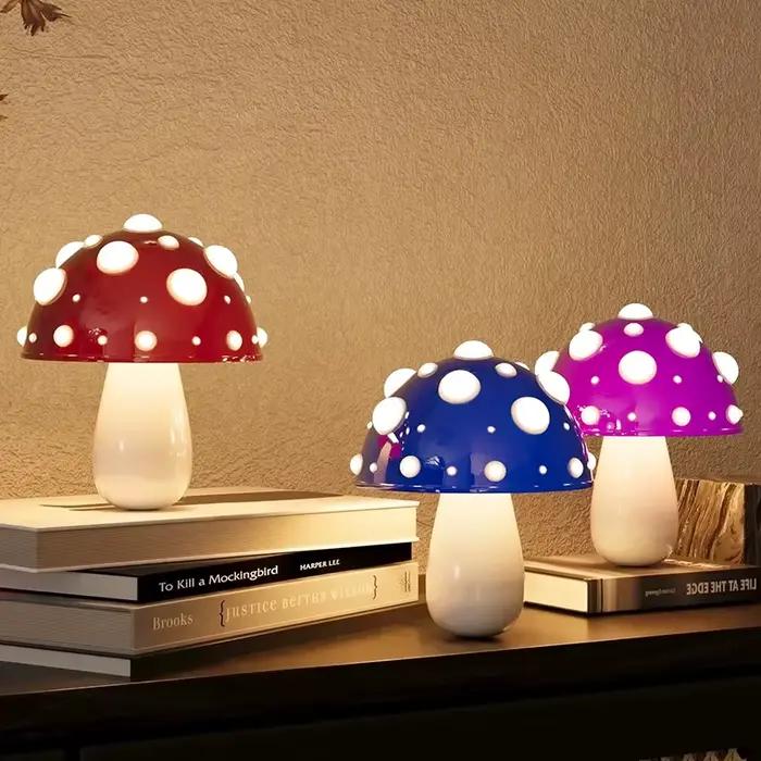 Lampe de table champignon pour enfants