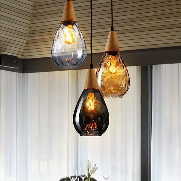 Lampe suspendue moderne en verre