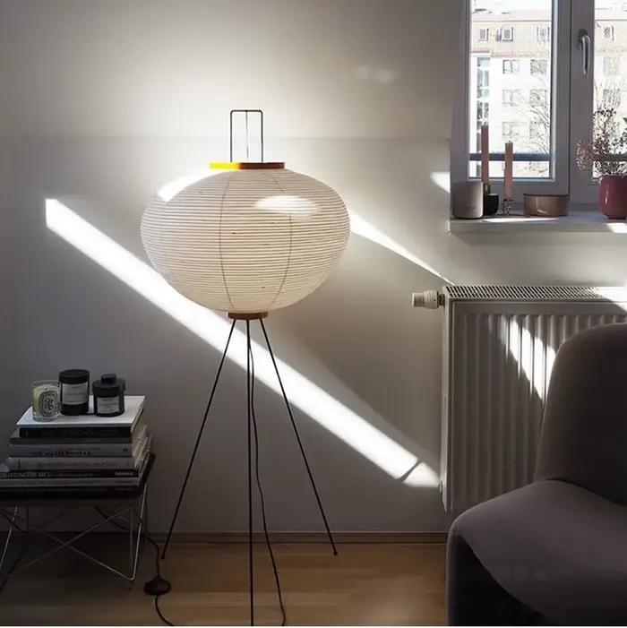 Lampadaire en papier japonais simplifié Xuan