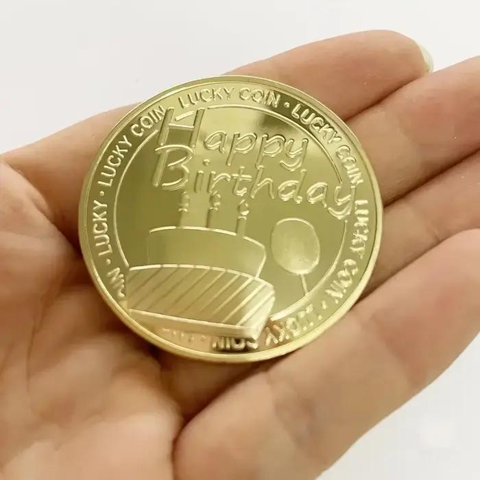 Médaille commémorative, célébration du festival, pièce porte-bonheur, commémoration de joyeux anniversaire