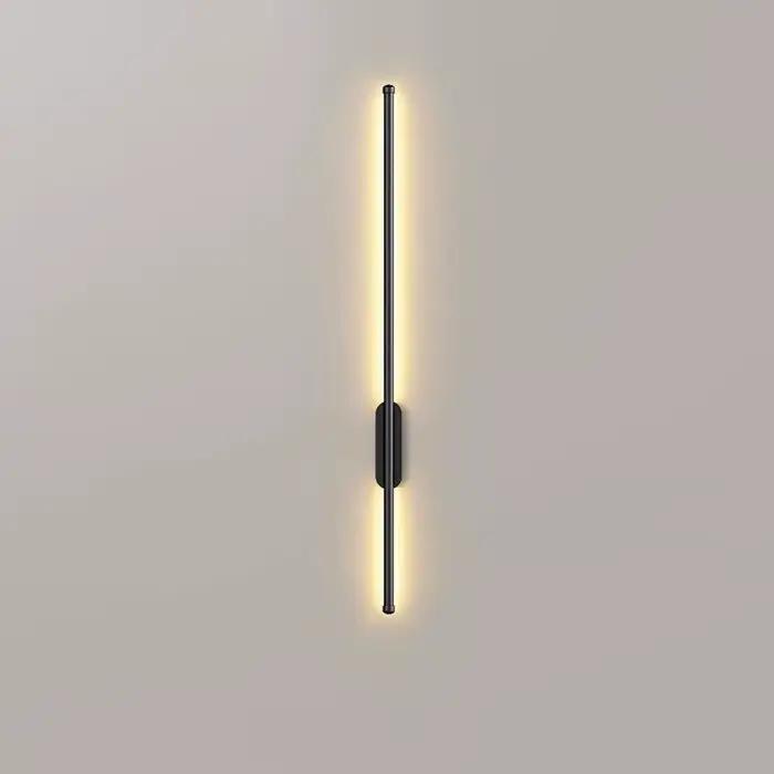 Applique chambre salon noir or mur LED lampes moderne Simple bande plafonniers pour cuisine couloir luminaire
