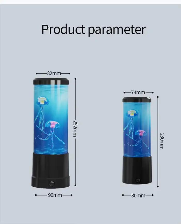 Lampe méduse LED avec télécommande