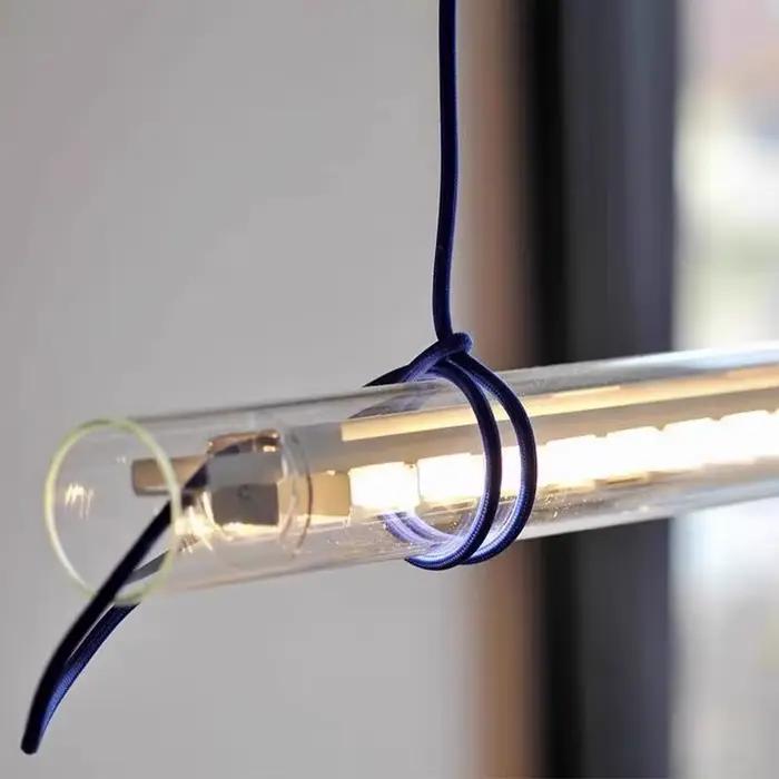 Lampe suspendue en verre au design moderne et Simple