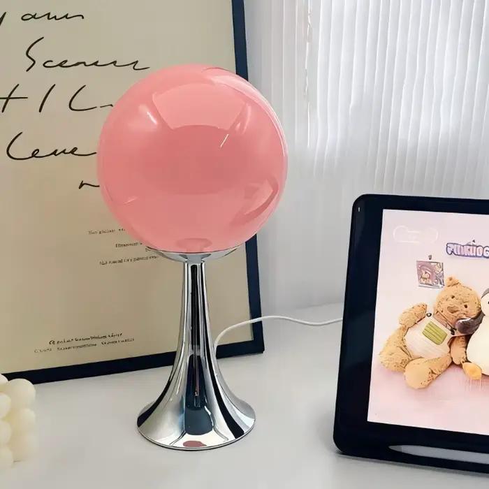 Lampe de bureau en verre