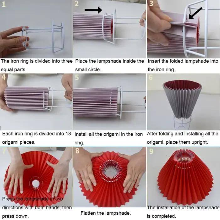 Abat-jour en tissu pour lampe de table