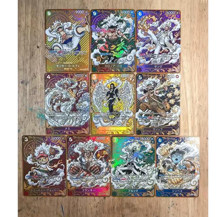 Personnages d'anime ONE PIECE Edward Newgate Portgas·D· Ace, jouets de jeu bronzés faits maison, carte de collection, cadeau d'anniversaire de noël