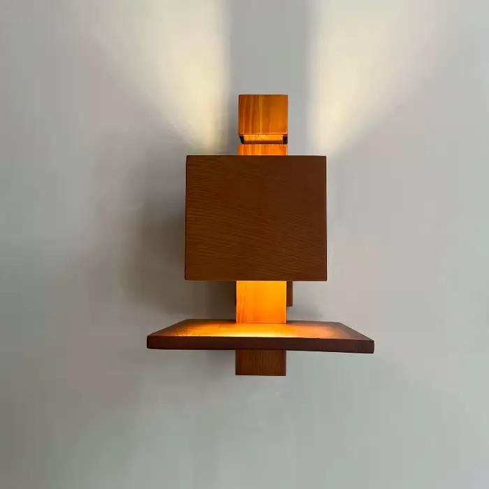 Lampes murales en bois de designer Taliesin