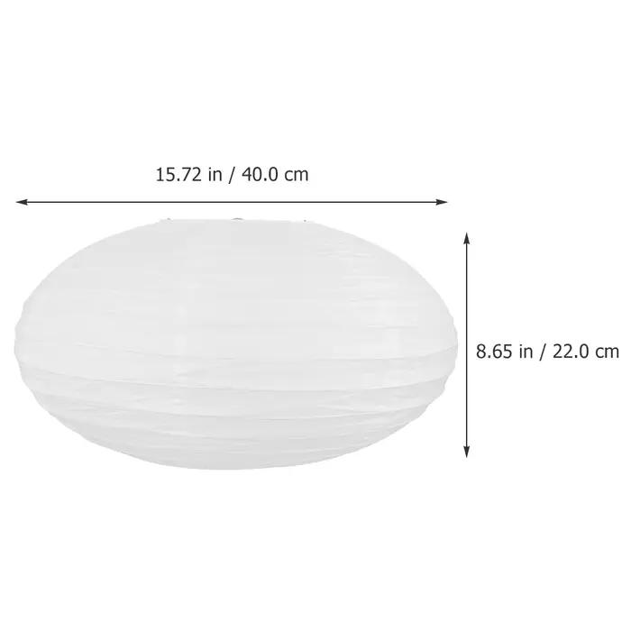 Abat-jour en papier rond blanc pliable