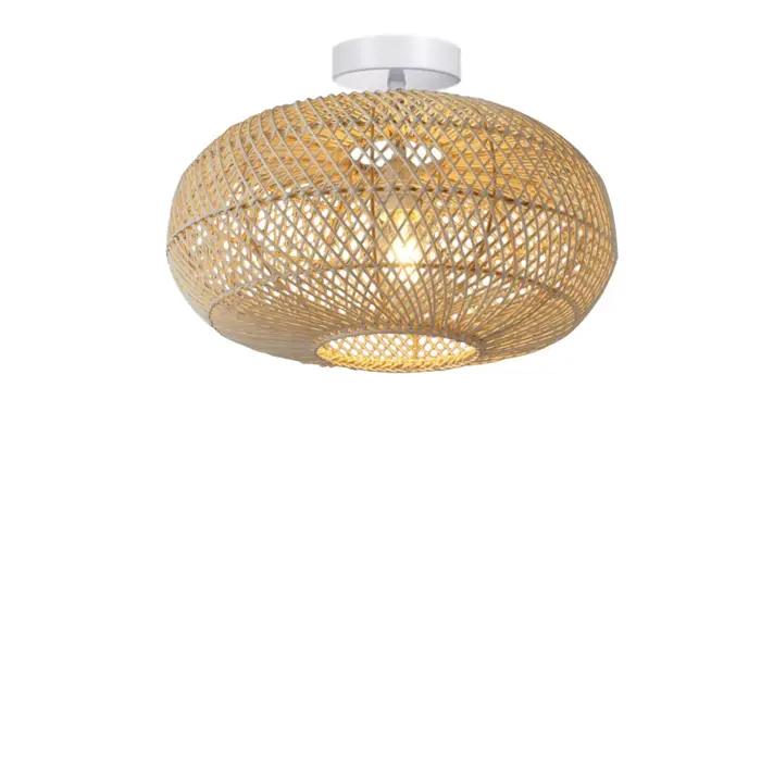 JOYINLED Lustre en rotin bohème moderne E27