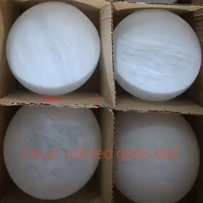 Lustres LED modernes boule de verre blanc lait lampes suspendues salon cuisine Restaurant hôtel Lustre E27 éclairage à la maison élégants et durables pour améliorer l'ambiance de votre maison ou de votre lieu de travail