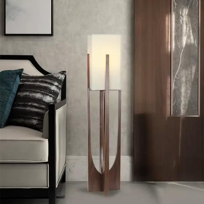 Fairbanks-Lampadaire en bois pour salon