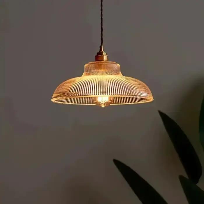 Lampes suspendues en verre nordique luminaires rétro éclairage domestique chambre salon Restaurant Bar lampe suspendue Luminaire