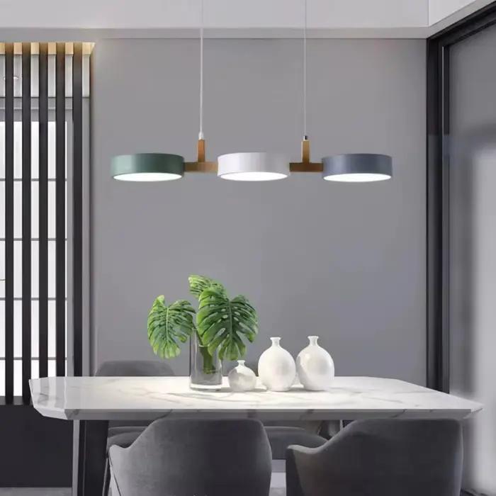 Lampes suspendues LED nordiques pour île cuisine salle à manger