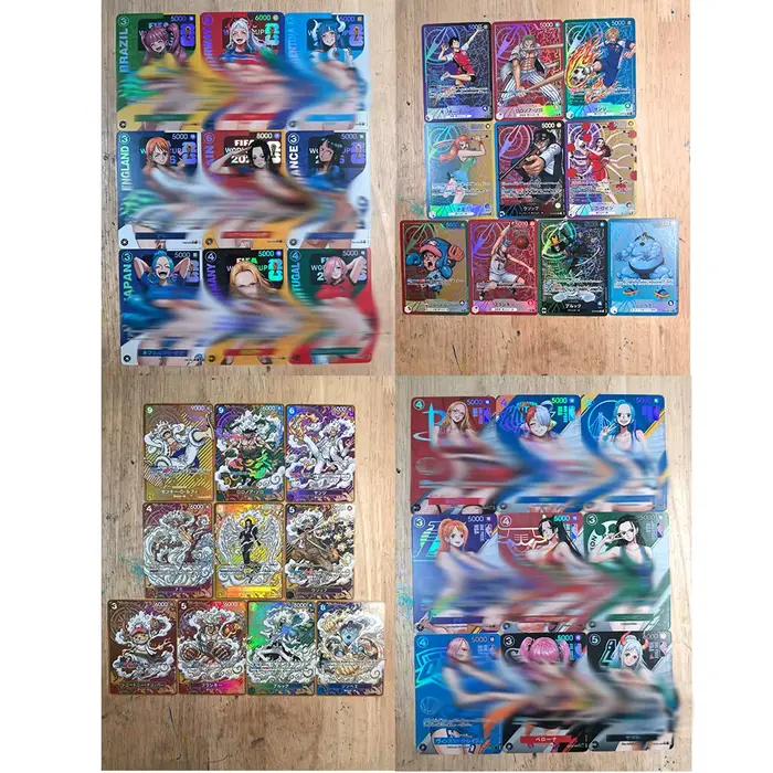Personnages d'anime ONE PIECE Edward Newgate Portgas·D· Ace, jouets de jeu bronzés faits maison, carte de collection, cadeau d'anniversaire de noël