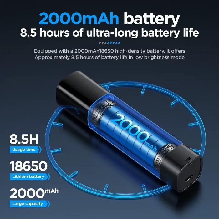 Lampe de poche Philips, haute luminosité, fonction d'éclairage latéral, facile à transporter, très adaptée aux situations d'urgence à la maison/en camping