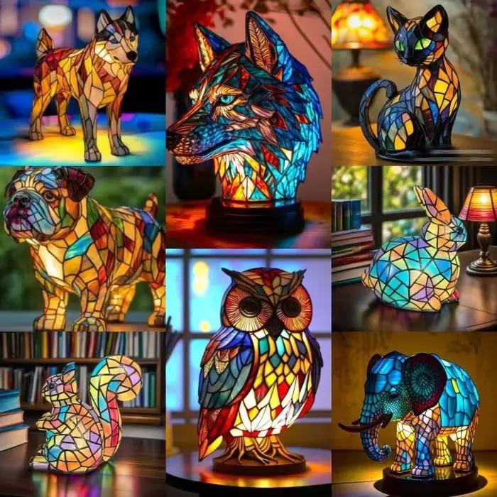 Lampe chat en forme de goutte d'eau