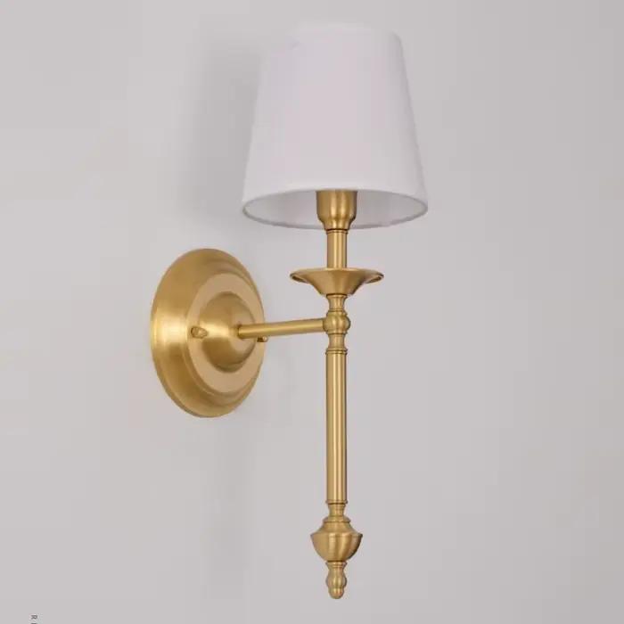 Europe Vintage tissu appliques pour chambre salon décoration fer mur LED lumières intérieur