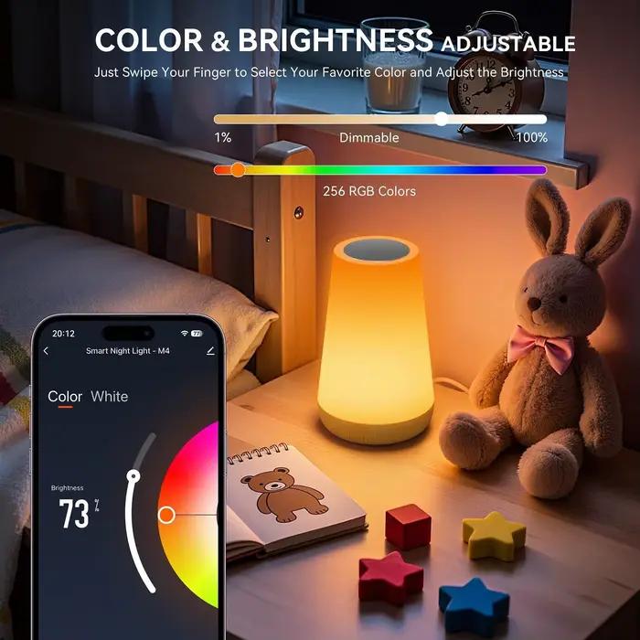 Lampe de table WIFI Tuya Smart APP veilleuse rectangulaire LED RVB éclairage ambiance sommeil lecture étude travail occassions spéciales