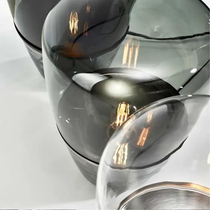 Lampe de table en verre de designer tchèque